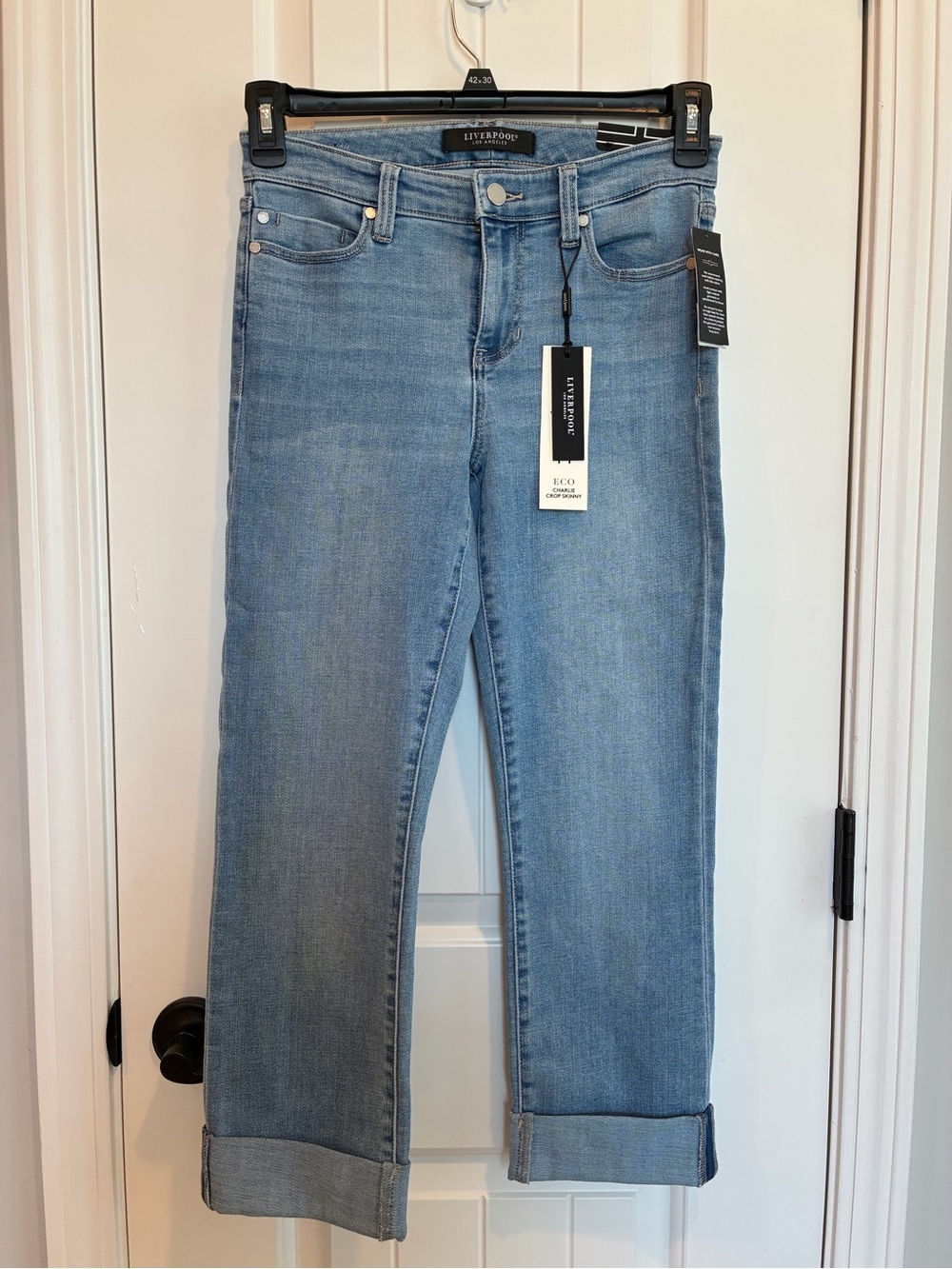Liverpool ECO Charlie Crop Skinny Light Blue Jeans